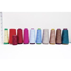 EUC USED LOT 11 pc Polyester Spun Thread Cones/Spool Assorted Colors No Repeats